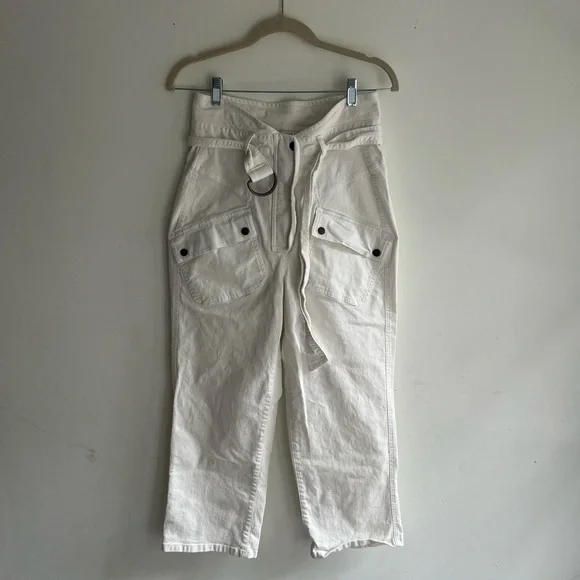 MARISSA WEBB White Canvas Pants Size 6